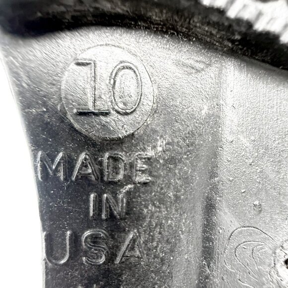 LaCrosse Rubber Boots Men's Size 10 Black Made in USA Waterproof Vintage Workwea - Picture 8 of 9